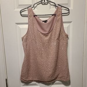 I HEART RONSON SEQUIN TANK,  SIZE L
